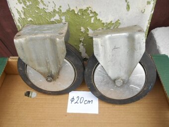 Kontajnerové otočné kolesá 4ks 200mm 960 kg Brzda - 6