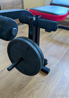 Multifunkčná, nastaviteľná lavica ModernHOME, tyče a kotúče - 6