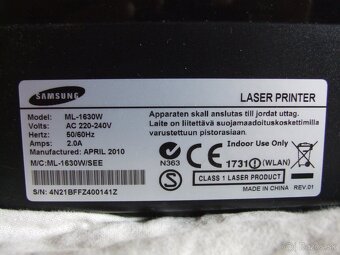 Predám tlačiareň Samsung ML-1630W - PORUCHA - 6