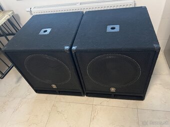 YAMAHA SW118V SUBWOOFER 18" + KOLIES - 6