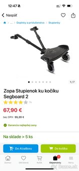 Stupadlo skate ku kočíku segboard 2 - 6