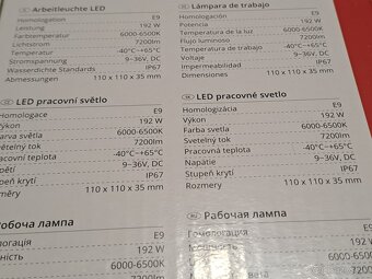 LED Pracovne svetlo Hranaté - 192W - 6