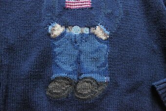 RALPH LAUREN BEAR ICON original bavlna/lan top sveter - 6