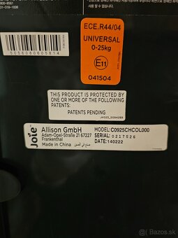 Joie Stages 3v1 (0-25 kg, cca do 7 r) - 6