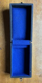 retro škatuľky - vojenská, drevená, bužírková - 6