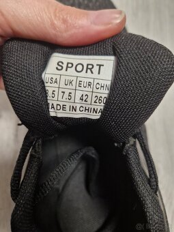 Čierne pánske/chlapčenské tenisky vel.42 - 6