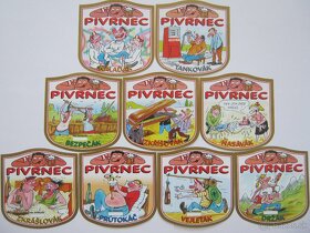 kompletní sbírka 30ks etiket PIVRNEC pivovar Most - 6