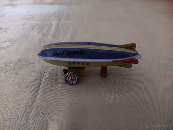 Stará plechová hračka - Zeppelin - 6