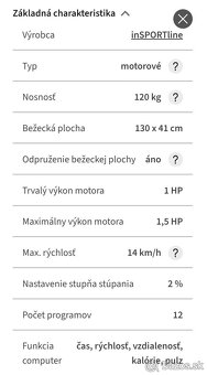 Predám bežecký pás inSPORTline Lavister - 6