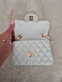 kabelka Chanel biela - 6