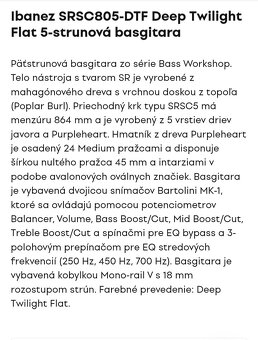 IBANEZ SRSC805 - 6