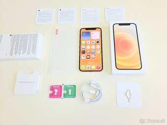APPLE IPHONE 12 256GB WHITE,BATERKA 100% - 6