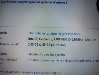 rozpredám notebook Toshiba satellite C850 - 6