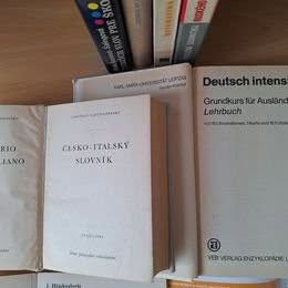 Knihy-učebnice SJ, RJ, NJ, matematika, slovníky - 6