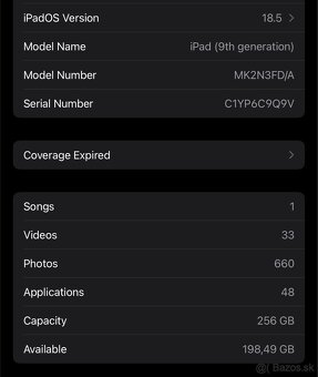 iPad 9. generácia 10.2” 256gb - 6