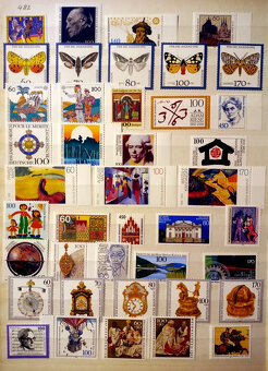 Predám poštové známky DEUTSCHLAND čisté roky 1990 - 2000 - 6