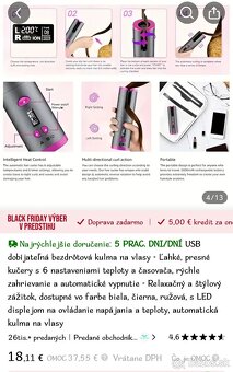 Bezdrôtová kulma na vlasy - 6