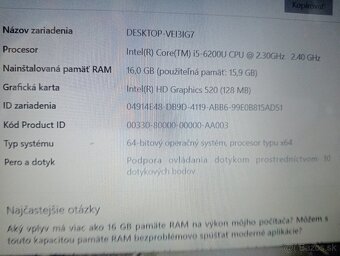 predám Hp probook 650 g2 - Intel core i5 - 16gb - ssd - 6