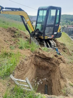 Vykopove prace minibagrom Yanmar 2,8 t - 6