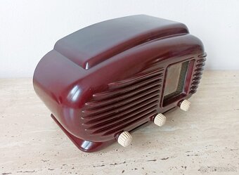 Art Deco starožitné rádio Talisman, krásný stav, plně funkčn - 6