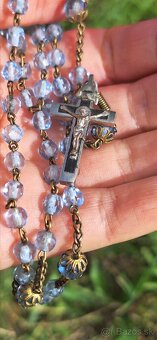 Starožitný ruženec vintage - 6