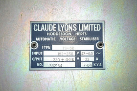 7kW stabilizátory napätia Claude Lyons TS-3R - 6
