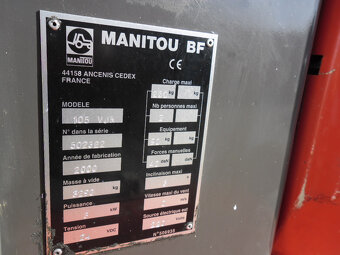 Stĺpová pracovná plošina MANITOU 105VJR - 6