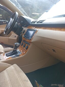 Krémové koženné sedačky VW Passat b6 - 6