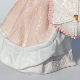 LLadró Zberateľská porcelánová soška - Dievčina so slnečníko - 6
