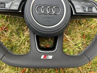 AUDI VOLANT ZKOSENY SPORTOVY + PADLA + AIRBAG - 6