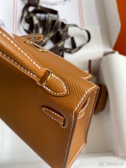 Hermes Mini Kelly hnedá - 6