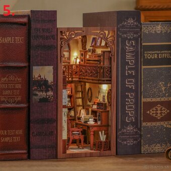 3D knižná dekorácia / dioráma / Book Nook - 6