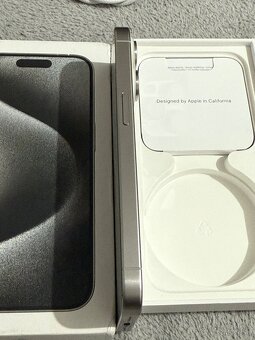Predám Apple iPhone 15 PRO 256GB White Titan - 6