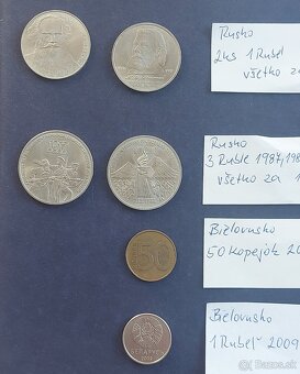 Zbierka mincí - Anglicko,Spojené Kráľovstvo, Rusko, Ruble - 6