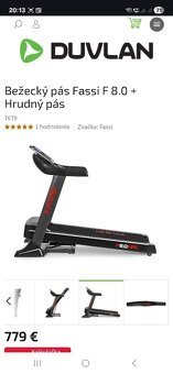 Predám bezecky pás Fassi F 8.0 - 6