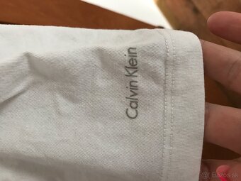 CALVIN KLEIN originál white pánske tricko L/XL - 6