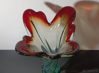 Krásna váza z hutného skla Muráno - 6
