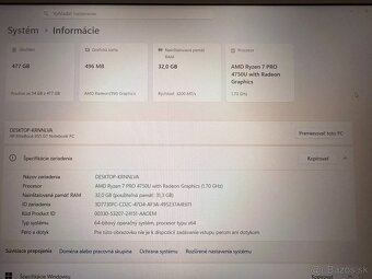 Notebook HP EliteBook 855 G7 Ryzen 7 PRO 4750U, 500GB SSD - 6