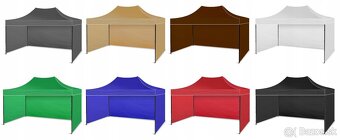 rozkladacie stany, predajný stánok + 3 steny a kotvenie - 6