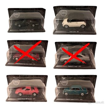 Zberateľské kovové modely Lancia v mierke 1:43 - 6