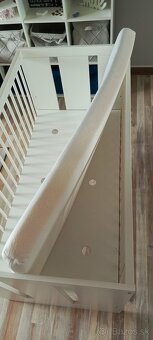 Detská postieľka biela 120 × 60 cm - 6