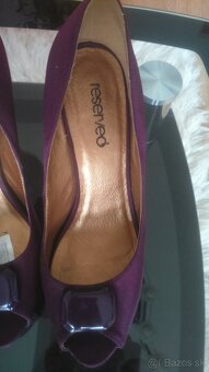 2x látkové lodičky č. 39, 38 a kožené č. 39 - 6