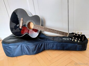 EPIPHONE EJ-200 ART ACOUSTIC JUMBO BLACK vr RITTER PÚZDRA - 6