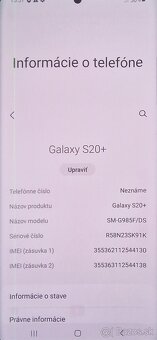 Samsung S20+ 128GB Dualsim - 6