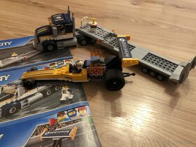 Lego CITY 60151 - Dragster auto + Kamión s návesom - 6