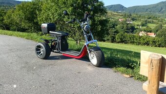 Elektrickú kolobežku Harley trojkolesový výkonný2000 W motor - 6