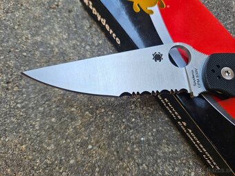 Vreckový skladací edc nôž Spyderco military 2 - 6