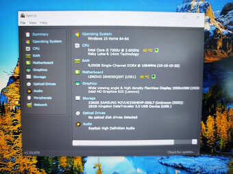 notebook Lenovo T470 - Core i5-7300u, 8GB, 256GB - 6