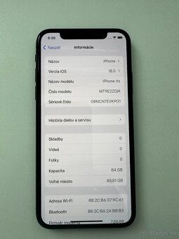 iPhone XS, kozmická sivá, 64GB - 6