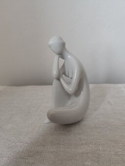 Royal dux akt sediaci Brusel porcelánová soška - 6